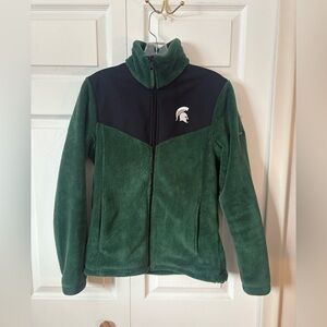 WOMENS COLUMBIA MICHIGAN STATE SPARTANS FLEECE SZ SMALL